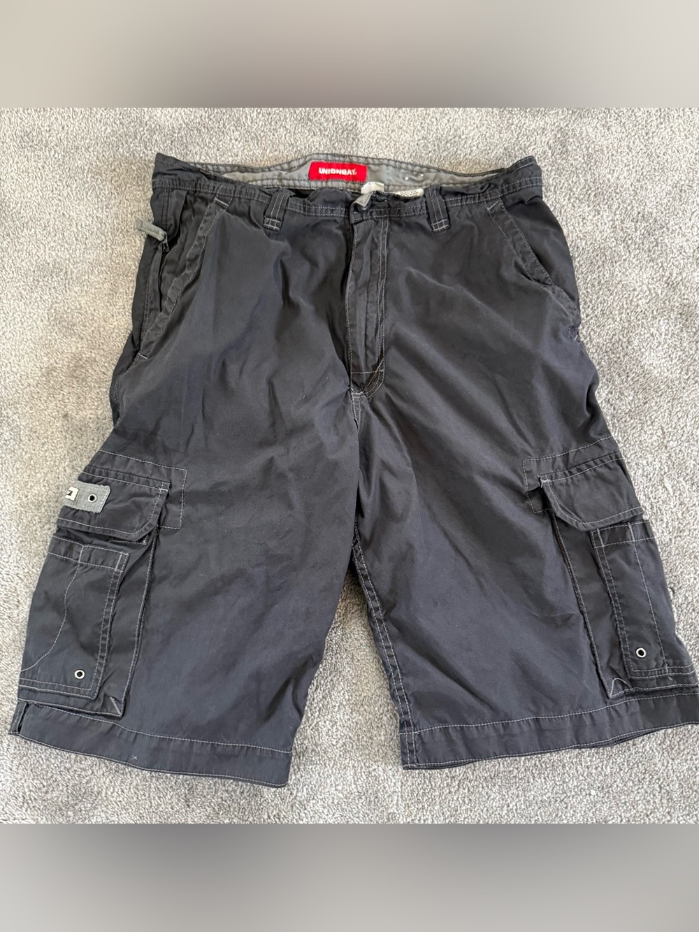 Vintage 90s UNIONBAY Men's Black Cargo Shorts